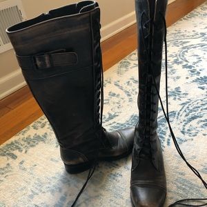 ALDO Lace up distressed boots